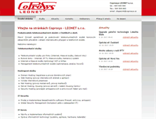 Tablet Screenshot of leonet.cz